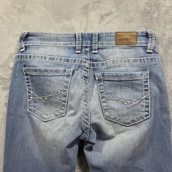BKE Jeans Womens 27 Payton Straight Leg Stretch Distressed Denim Casual Pants - Picture 3 of 12